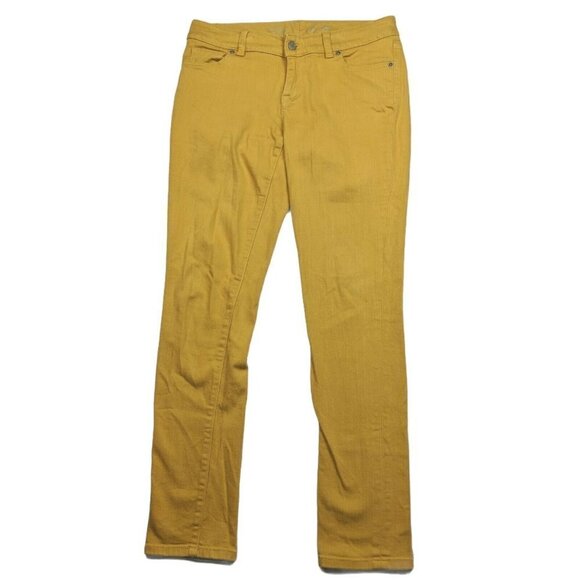 The Limited 678 Straight Leg Jean Mustard Yellow 4 - Picture 3 of 7